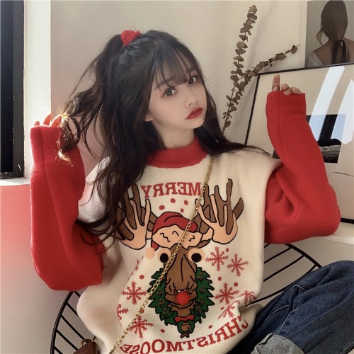 ♥당일출고♥ 라운드넥 크리스마스 스웨터