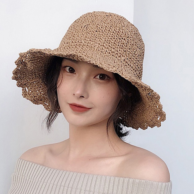 한여름 밀짚 벙거지 모자